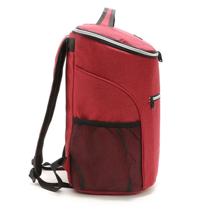 Outdoor Picnic Insulation Backpack Oxford Cloth waterproof Backpack, Backpack(Gray)