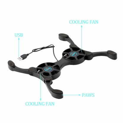 USB Port Mini Octopus Laptop Fan Folding Cooler Pad