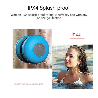 Mini Portable Subwoofer Shower Wireless Waterproof Bluetooth Speaker Handsfree Receive Call Music Suction Mic for iPhone Samsung