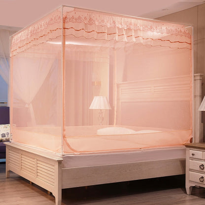 Household Free Installation Thickened Encryption Dustproof Mosquito Net, 120x200 cm Full Bottom, 150x200 cm Full Bottom, 180x200 cm Full Bottom, 180x220 cm Full Bottom, 200x220 cm Full Bottom, 120x200 cm Bed Back