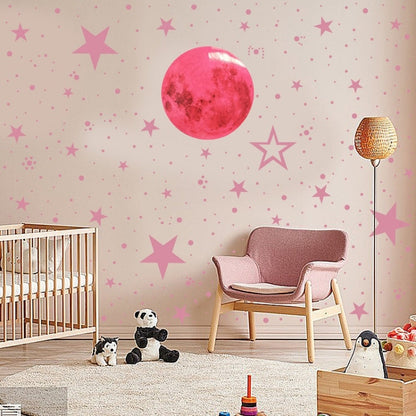 AFG33003 Home Decoration Luminous Stars Moon PVC Stickers, Specification:Green Moon 12cm, 30cm Pink Moon, 20cm Pink Moon, 10cm Pink Moon, 30cm Blue Moon, 20cm Blue Moon, 30cm Green Moon, 20cm Green Moon, 12cm Green Moon