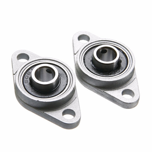 2pcs Diamond Bearing Housing Zinc Alloy Miniature Housing Bearing 3D Printer Accessories Universal, KFL08 (inner diameter 8), KFL000 (inner diameter 10), KFL001 (inner diameter 12)