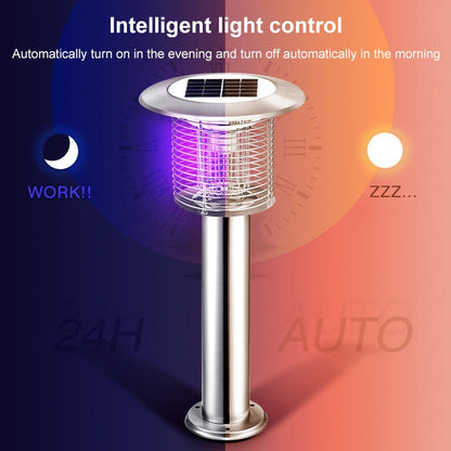 Outdoor Solar Waterproof Mosquito Lamp Mosquito Repellent, TM02 Black, TM03 Silver