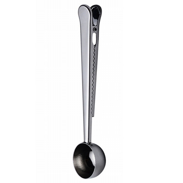 Multifunction Kitchen Coffee Scoop With Clip Stainless Steel Tea Coffee Measuring Cup Coffee Scoop, Coffee Scoop(Silver), Coffee Scoop(Gold), Coffee Scoop(Black), Coffee Scoop(Rose Gold)