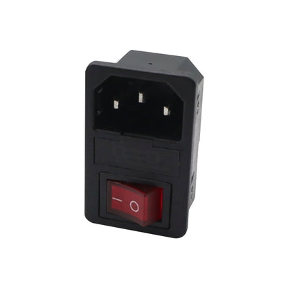10 PCS AC-01 Three Pins Power Socket with Safety Switch Socket, 10 PCS AC-01