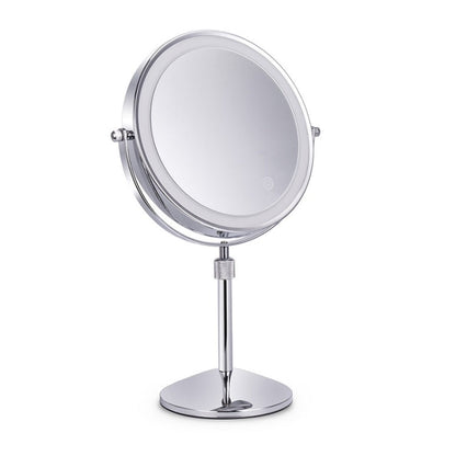 Desktop Double-SidedRound LED Luminous Makeup Mirror Liftable Magnifying Mirror, Plane + 3 Times Magnification(8-inch Rechargeable), Plane + 5 Times Magnification(8-inch Rechargeable), Plane + 7 Times Magnification(8-inch Rechargeable)                 ...