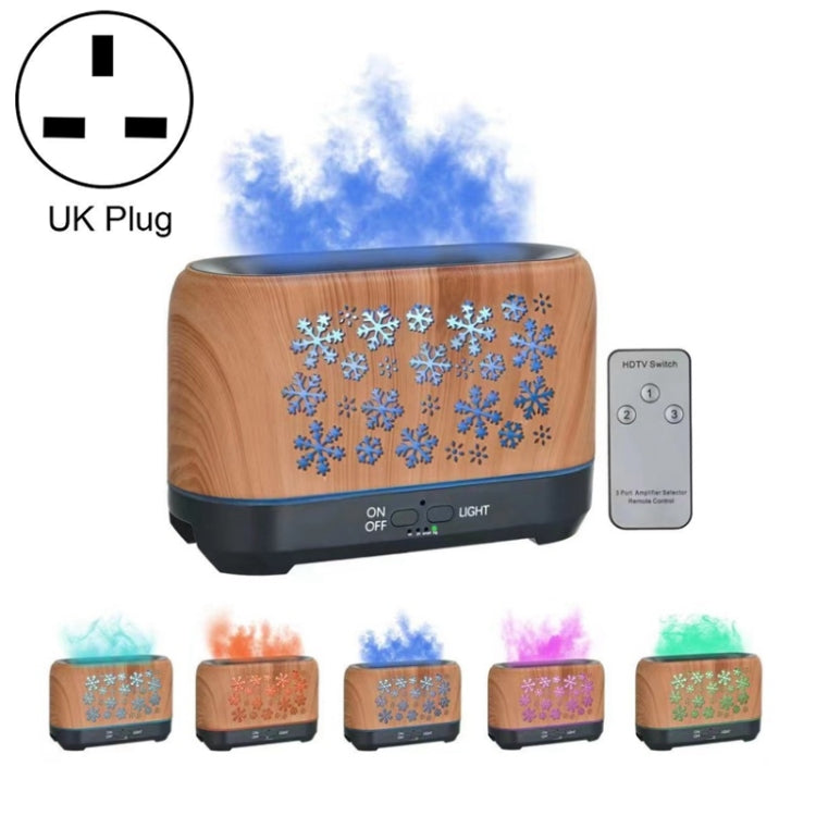 Home Colorful Simulation Flame Incense Smoked Lamp Humidifier, Remote Control, Without Remote Control