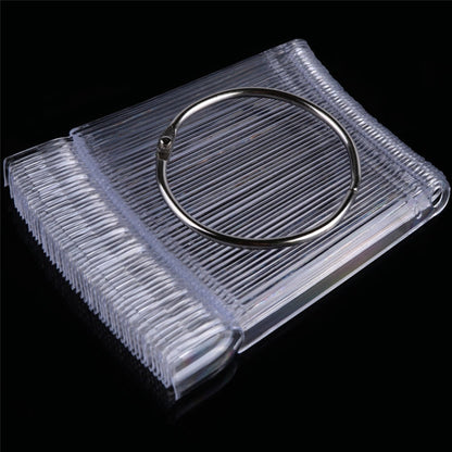 3 Set Fan-shaped Nail Mold Swatch Nail Polish Color Card Nail Art Display Board