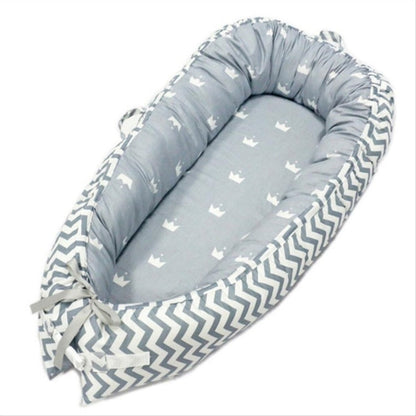 Baby Nest Bed Crib Portable Removable and Washable Crib Travel Bed Cotton Cradle for Children Infant Kids