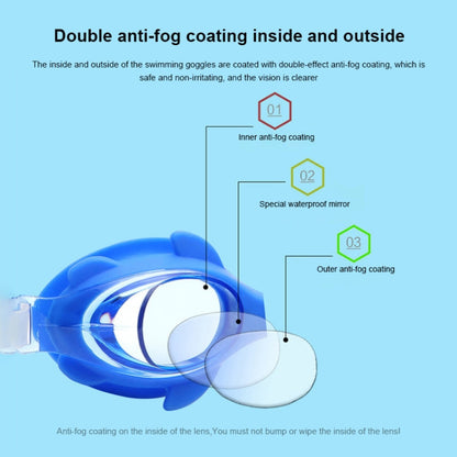 4 in 1 Cartoon Little Crab Waterproof and Anti-fog Silicone Swimming Goggles + Printed Pattern Swimming Cap + Nose Clip Earplugs + Storage Bag Swimming Equipment Set for Children, 4 in 1 Swimming Set (Blue Crab), 4 in 1 Swimming Set (Pink Crab)        ...