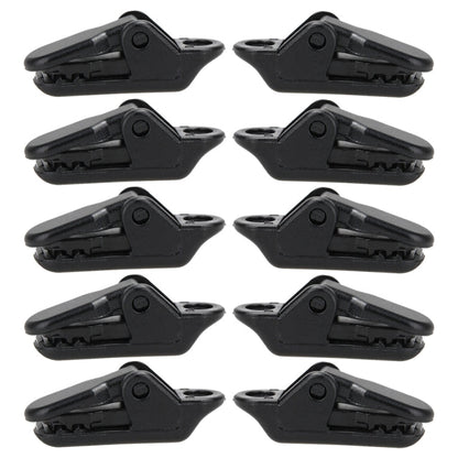 10pcs Tents Accessories Awning Wind Rope Clamp Plastic Clip Outdoor Camping Tent Alligator Cip Hook, Plastic Clip