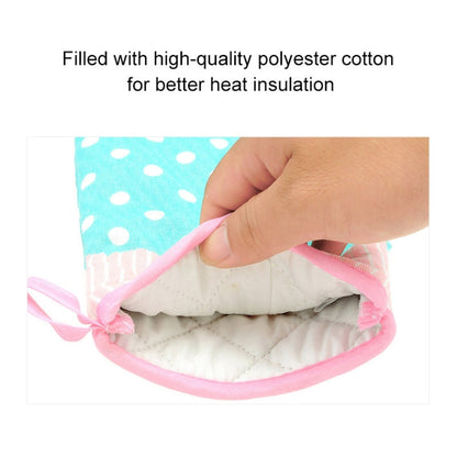 2 PCS Heat Insulation Gloves For Microwave Oven Thickened High Temperature Resistant Anti-scald Kitchen Baking Gloves, 2 PCS