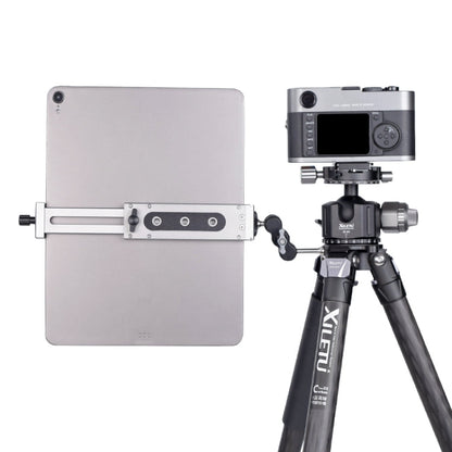 Xiletu Xj15 Live Broadcast Desktop Full Metal Tripod Mount Tablet Pc Phone Clamp With 1/4 Inch Screw Holes & Cold Shoe Base, Xj15