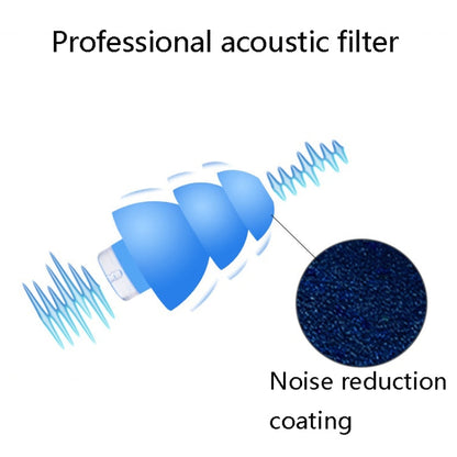 Anti-Noise Sleep Earplugs Silicone Soundproof Earplugs Industrial Noise Reduction Silent Earplugs, Orange, White, Blue, Black