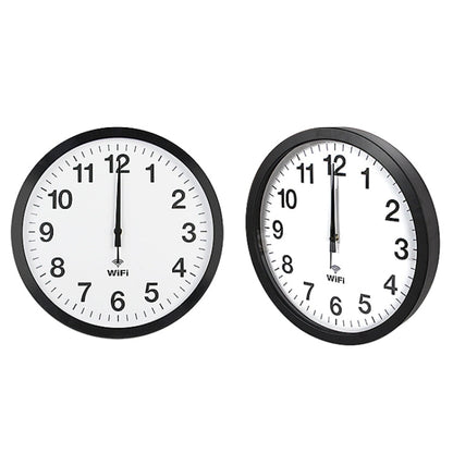 Smart Network Automatic Time Synchronization Wifi Wall Clock Modern Minimalist Silent Living Room Clock, 12 inch, 14 inch, 16 inch