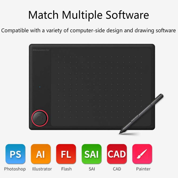 Tianmin G30 Magic Circle Digital Tablet Can Be Connected To Mobile Phone Hand-Painted Board Painting Drawing Board