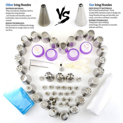 88 in 1  Decorating Mouth Set Cake Baking Jewelry Set, 88 PCS/Set