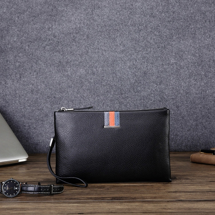Men Leather Casual Clutch Leather Smart Anti-Theft & Anti-Lost Coin Purse, Large, Small
