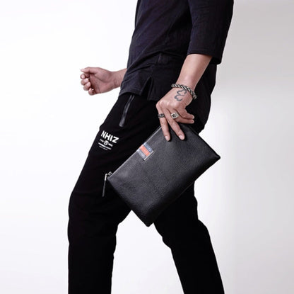 Men Leather Casual Clutch Leather Smart Anti-Theft & Anti-Lost Coin Purse, Large, Small