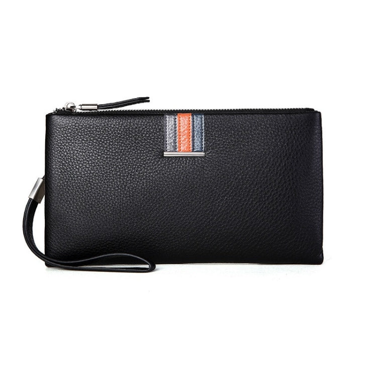 Men Leather Casual Clutch Leather Smart Anti-Theft & Anti-Lost Coin Purse, Large, Small
