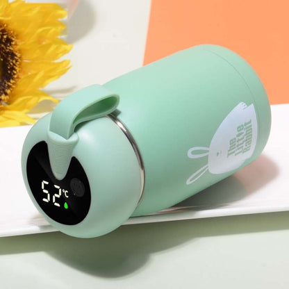 Cartoon Thermos Mug Intelligent Temperature Measurement Color Change Display Temperature Water Cup Couple Children Student Cup, Digital Display, Pink, Digital Display, Blue, Digital Display, Green, Digital Display, Brown