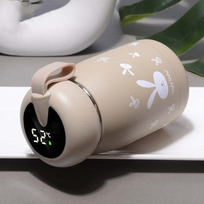 Cartoon Thermos Mug Intelligent Temperature Measurement Color Change Display Temperature Water Cup Couple Children Student Cup, Digital Display, Pink, Digital Display, Blue, Digital Display, Green, Digital Display, Brown