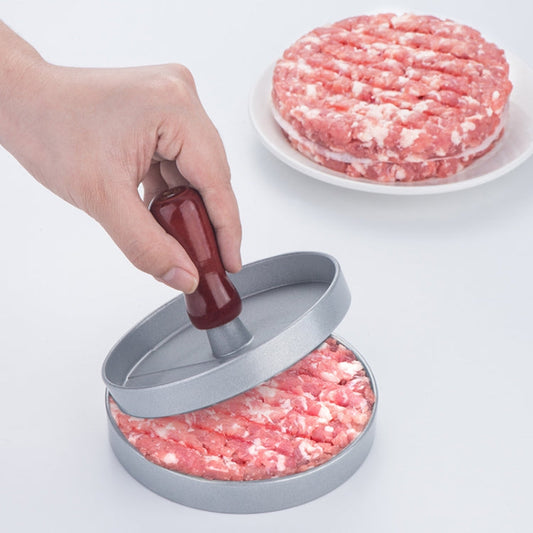 Burger Meat Press Meat Patties Mould Meat Press Burger Maker, 1PC Brown Handle