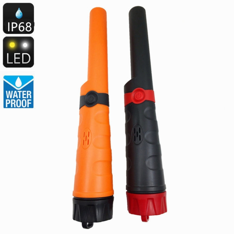 MD970 Waterproof High Sensitivity Metal Positioning Rod Adjustable Sensitivity Metal Detector, Positioning Rod (Black), Positioning Rod (Orange)