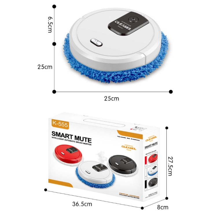 KeLeDi Household Multifunctional Mopping Robot Intelligent Humidifier Automatic Atomizing Aroma Diffuser, Black, White, Red