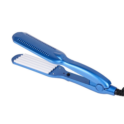 220V Professional Ceramic Corrugated Curling Iron, Blue, Pink, Red, Rose red, White