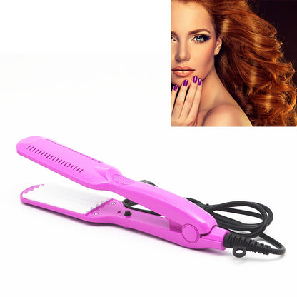 220V Professional Ceramic Corrugated Curling Iron, Blue, Pink, Red, Rose red, White