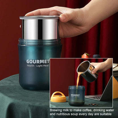 GOURMET Stainless Steel Insulation Cup Double-Sealed Insulation Soup Cup, Red, Yellow, Blue