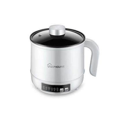 Multi-Function Electric-Cooker Mini Dormitory Student Cooking Rice Stir Frying Non-Stick Pot, 110V US Plug, White Manual Single Pot, White Manual Style with Steaming Grid, White Smart Single Pot, White Smart With Steaming Grid, Green Manual Single Pot ...