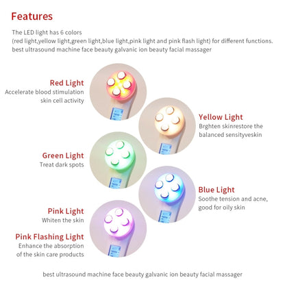 Radio Mesotherapy Electroporation Face Beauty Pen Radio Frequency LED Photon Face Skin Rejuvenation Remover Wrinkle