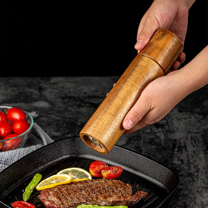 Wooden Pepper Grinder Household Sea Salt Manual Seasoning Bottle Kitchen Tool, Style 1