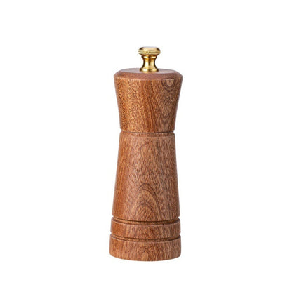 Wood Pepper Grinder Kitchen Household Manual Solid Pepper Powder Black Pepper Mill Grinder Bottle Seasoning Jar, Style 3, 5 inch, Style 3, 8 inch