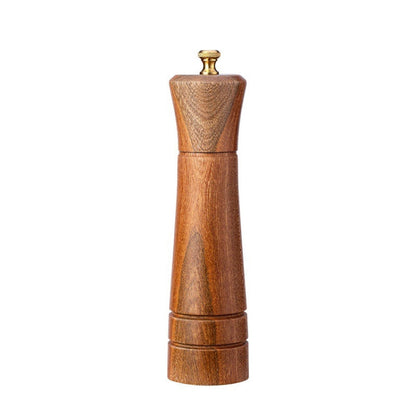 Wood Pepper Grinder Kitchen Household Manual Solid Pepper Powder Black Pepper Mill Grinder Bottle Seasoning Jar, Style 3, 5 inch, Style 3, 8 inch