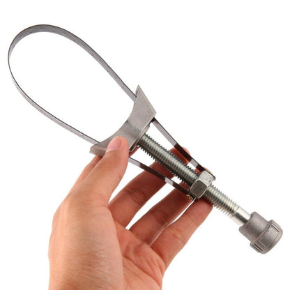 Car Auto Oil Filter Removal Tool Strap Wrench Diameter Adjustable 60mm To 120mm, 60-120mm