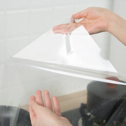 Kitchen Tile Oil-Proof Wallpaper Stovetop Waterproof Transparent Wallpaper, Transparent Wallpaper