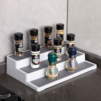 2pcs Three-Layer Stepped Seasoning Storage Rack Home Kitchen Storage Rack, Kitchen Storage Rack