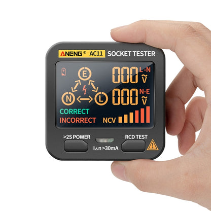 ANENG AC11 Multifunctional Digital Display Socket Tester Electrical Ground Wire Tester