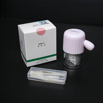 Eyekan HL-830 Manually Hand Pull Rotation Contact Lens Cleaner Washer Cleaning Lenses Case Tool, Pink, Green, Blue