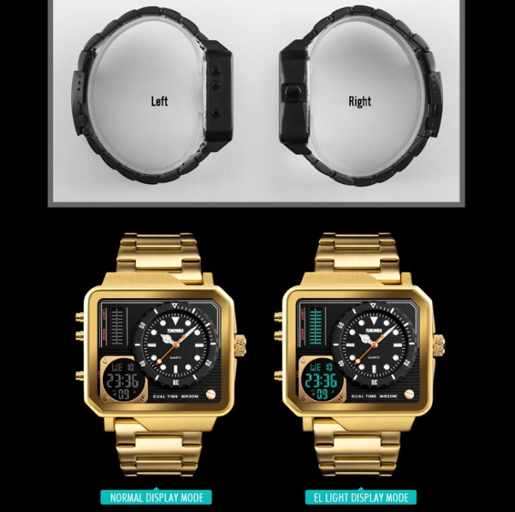 SKMEI 1392 Multi-Function Outdoor Sports Watch Business Double Display Waterproof Electronic Watch