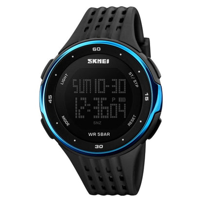 SKMEI 1219 Men Multi-Function Electronic Watch Outdoor Sports Watch, Green, Blue, Black, Rose Gold, Silver