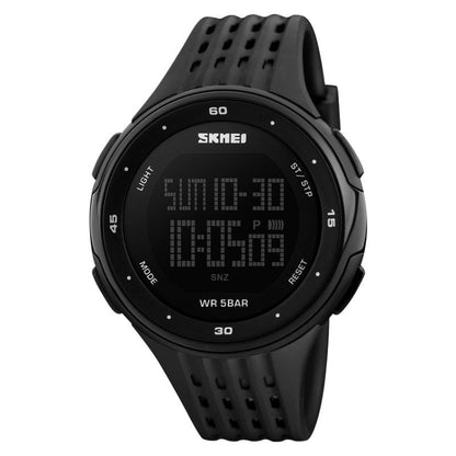 SKMEI 1219 Men Multi-Function Electronic Watch Outdoor Sports Watch, Green, Blue, Black, Rose Gold, Silver