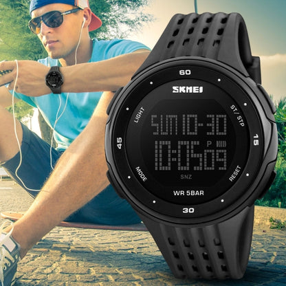 SKMEI 1219 Men Multi-Function Electronic Watch Outdoor Sports Watch, Green, Blue, Black, Rose Gold, Silver