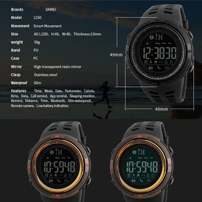 SKMEI 1219 Men Multi-Function Electronic Watch Outdoor Sports Watch, Green, Blue, Black, Rose Gold, Silver