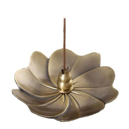 Household Bedroom Alloy sandalwood Furnace Creative Antique Line Incense Burner Incense Holder, Drop Shape, Gourd