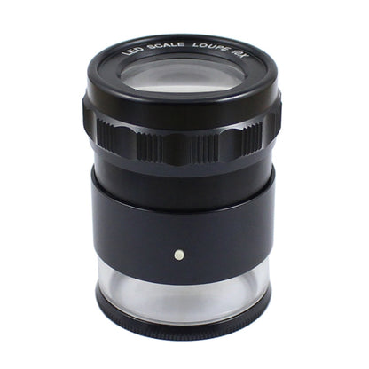 8 LED Lights 3 Groups Of Optical Glass HD With Scale 10 Times Magnifying Glass, Complex Scale Board, Cross Scale Board