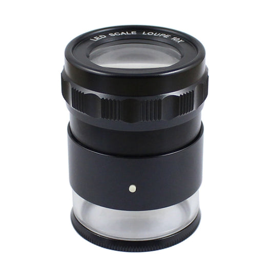 8 LED Lights 3 Groups Of Optical Glass HD With Scale 10 Times Magnifying Glass, Complex Scale Board, Cross Scale Board